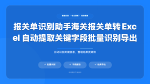 报关单识别助手