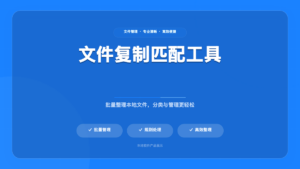 星辰大海：文件复制到匹配文件夹工具