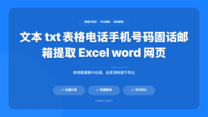 文本号码邮箱提取工具 (TextInfoExtractor)
