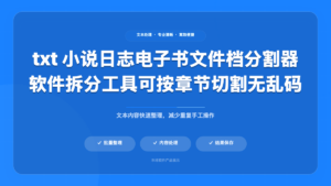 TXT 智能分割器 Pro